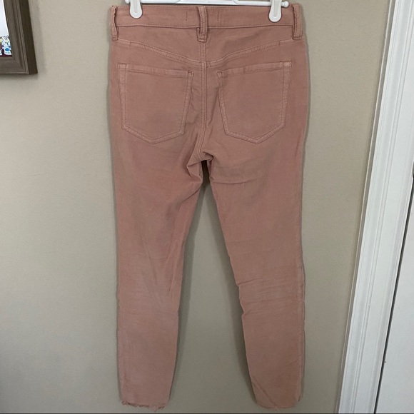 Free People Dusty Pink Velvet Pants - 24 - Picture 3 of 6